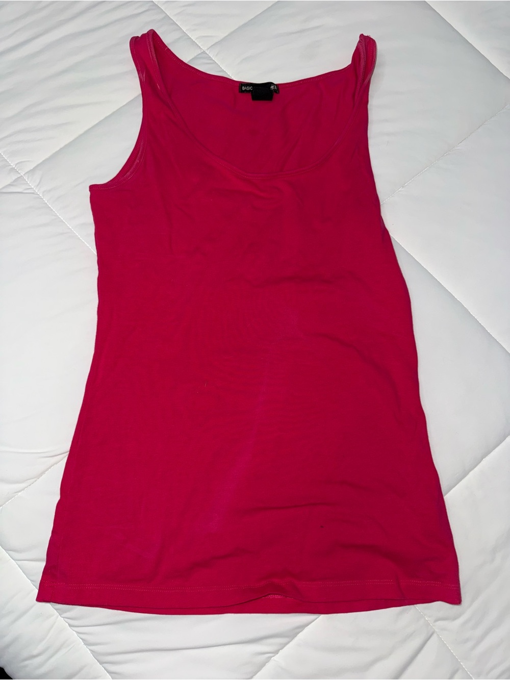 H&M Bright Fuchsia Scoop Neck Tank Top